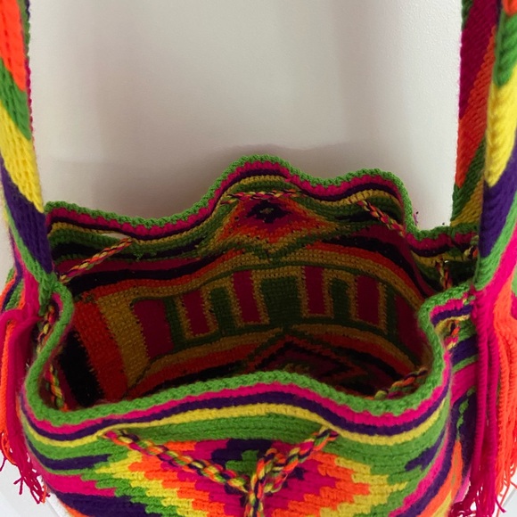 Handmade colorful shoulder bag - Picture 3 of 5